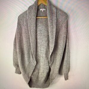 TALULA ARITZIA Women Gray Open Front Long Sleeve Cardigan Sweater Size XS